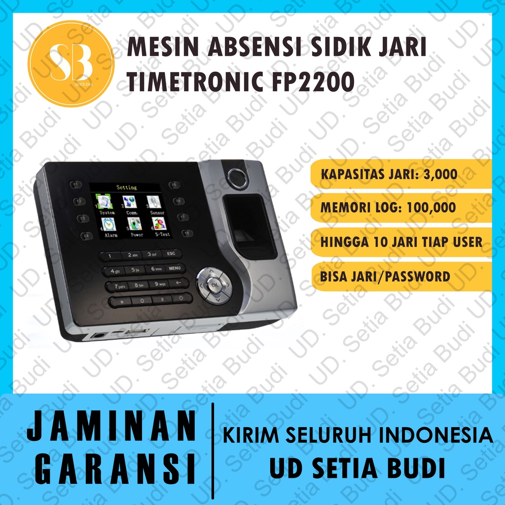 Mesin Absensi Biometrik Jari TimeTronic FP2200  FP-2200