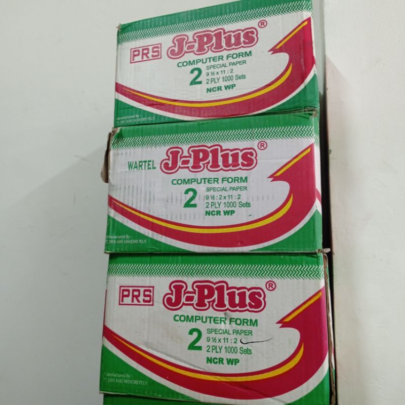 

J PLUS CONTINUOUS FROM 2 PLY WARNA 9.5 : 2 x 11: 2 KERTAS THERMAL