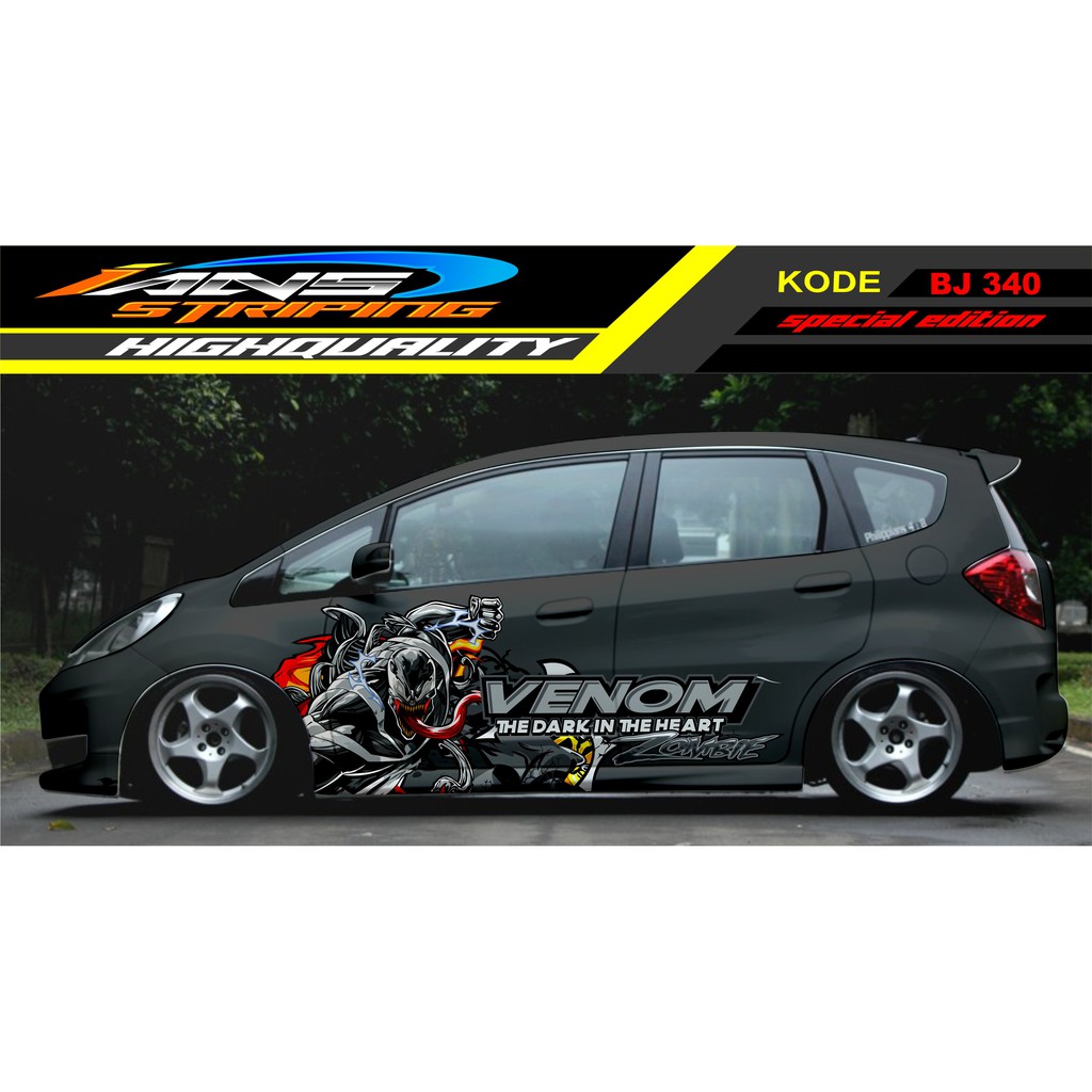 STICKER MOBIL JAZZ / DECAL STICKER MOBIL BRIO, AGYA, YARIS / STICKER MOBIL VENOM