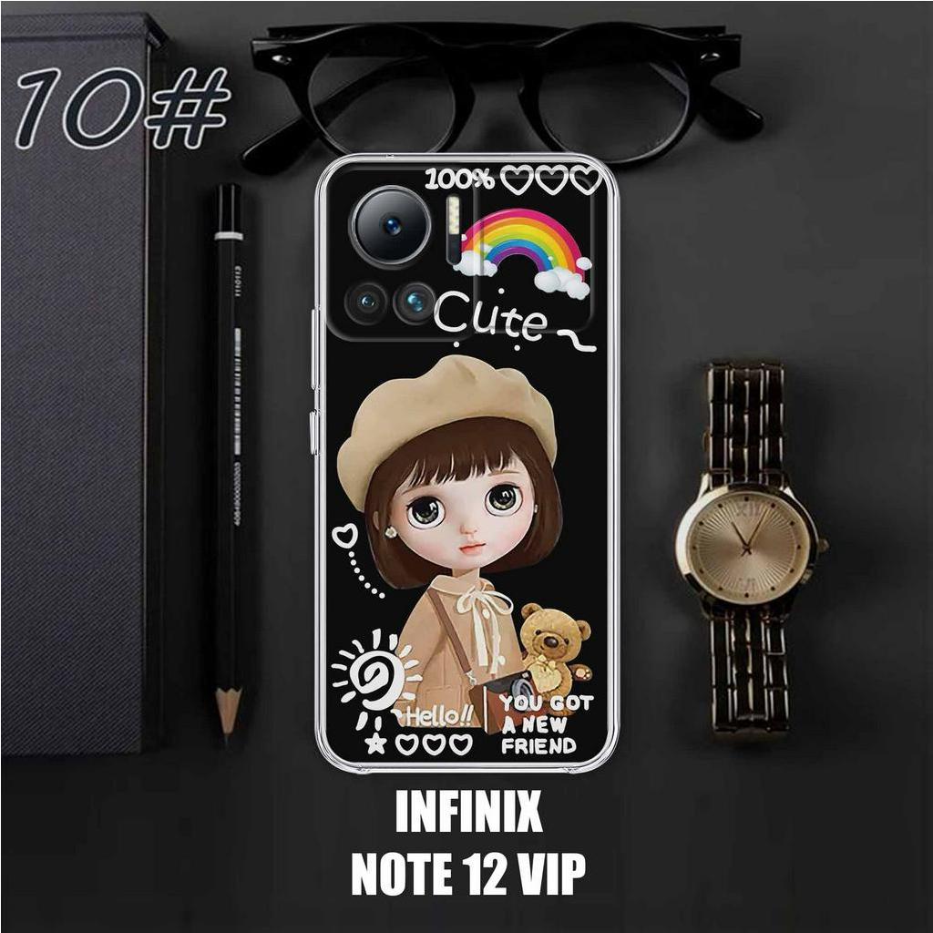 Case INFINIX NOTE 12 VIP 2023 Motif [CUTE] Terlaris Casing INFINIX NOTE 12 VIP Terbaru Clear Case Pr
