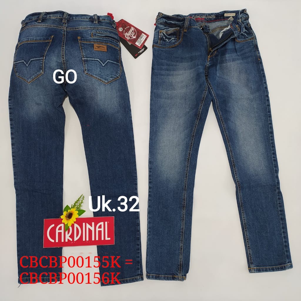 bb 32 CARDINAL CBCBP Celana Panjang Jeans Pria Pencil Stretch Slimfit Super Skinny Sobek Bermuda