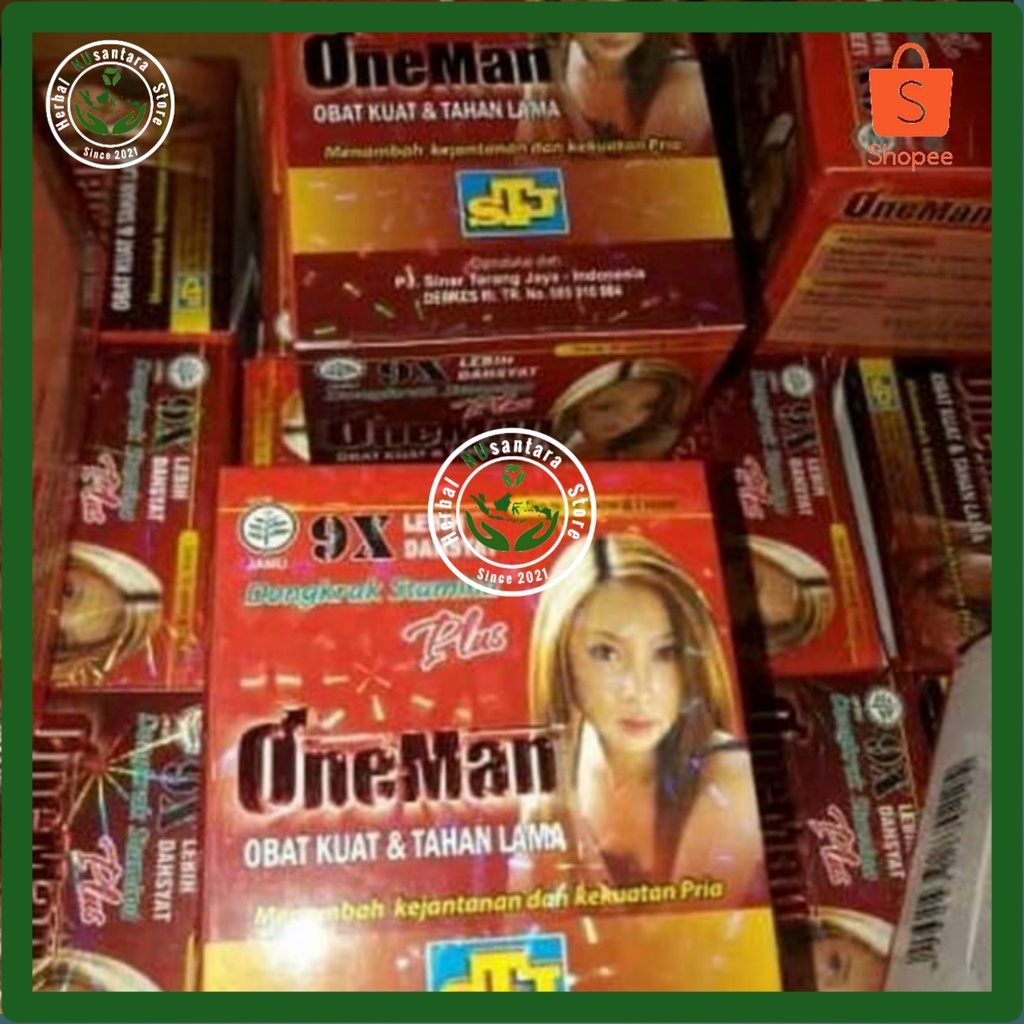 Termurah 1 Sachet Kapsul One Man Original Obat Kuat Herbal Obat Untuk Pria Dewasa Perkasa Ori