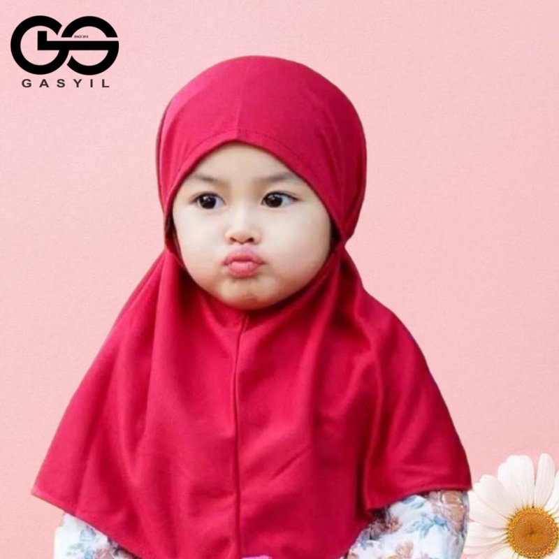GASYIL Kerudung anak / Jilbab Bergo Bayi / hijab anak daily / kerudung baby 0-3 tahun