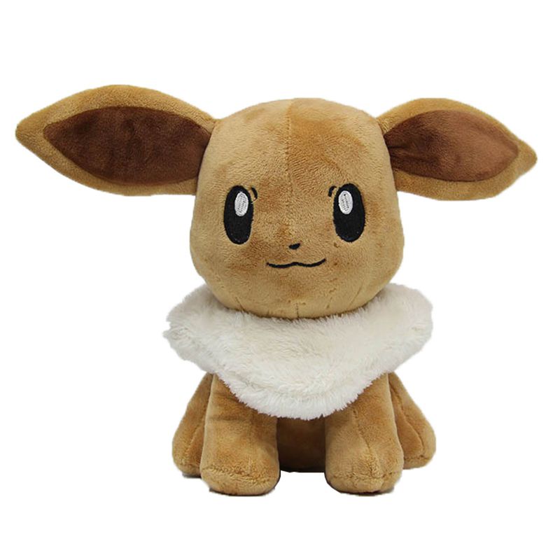 Pokemon Eevee Center Pikachu Ponco Boneka Mewah Figure Boneka Mainan Hadiah Hewan