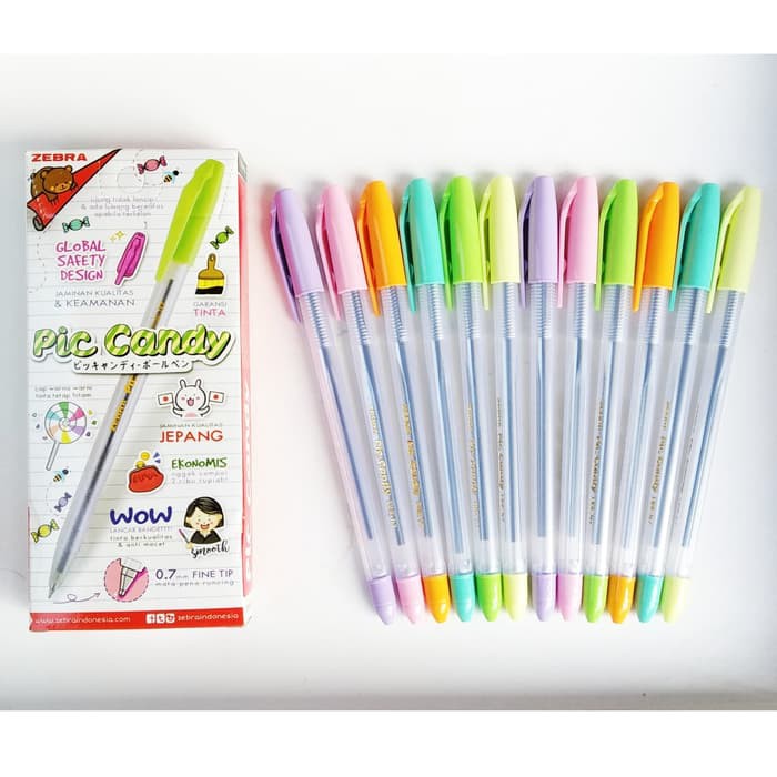 

BOLPEN PICCANDY 0.7 MM (6 COLLOURS CAP) ZEBRA / PACK 621273982