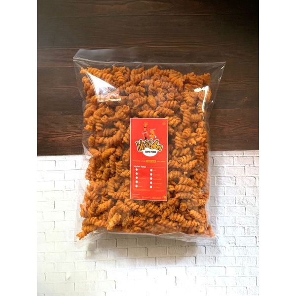 

Makaroni Spiral Kiloan 1 KG / Makaroni Gandum Spiral Kiloan 500gr