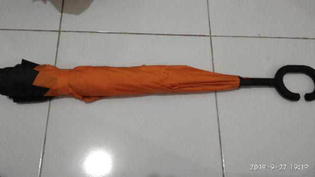 [original] Payung Terbalik Reverse Kazbrella Gagang C