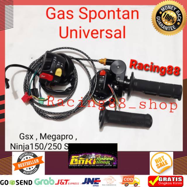 MURAH Gas spontan Domino Universal GSX Tiger Megapro Sonic150 Satria Fu R15 Xabre Rxk  PCX Scorpio