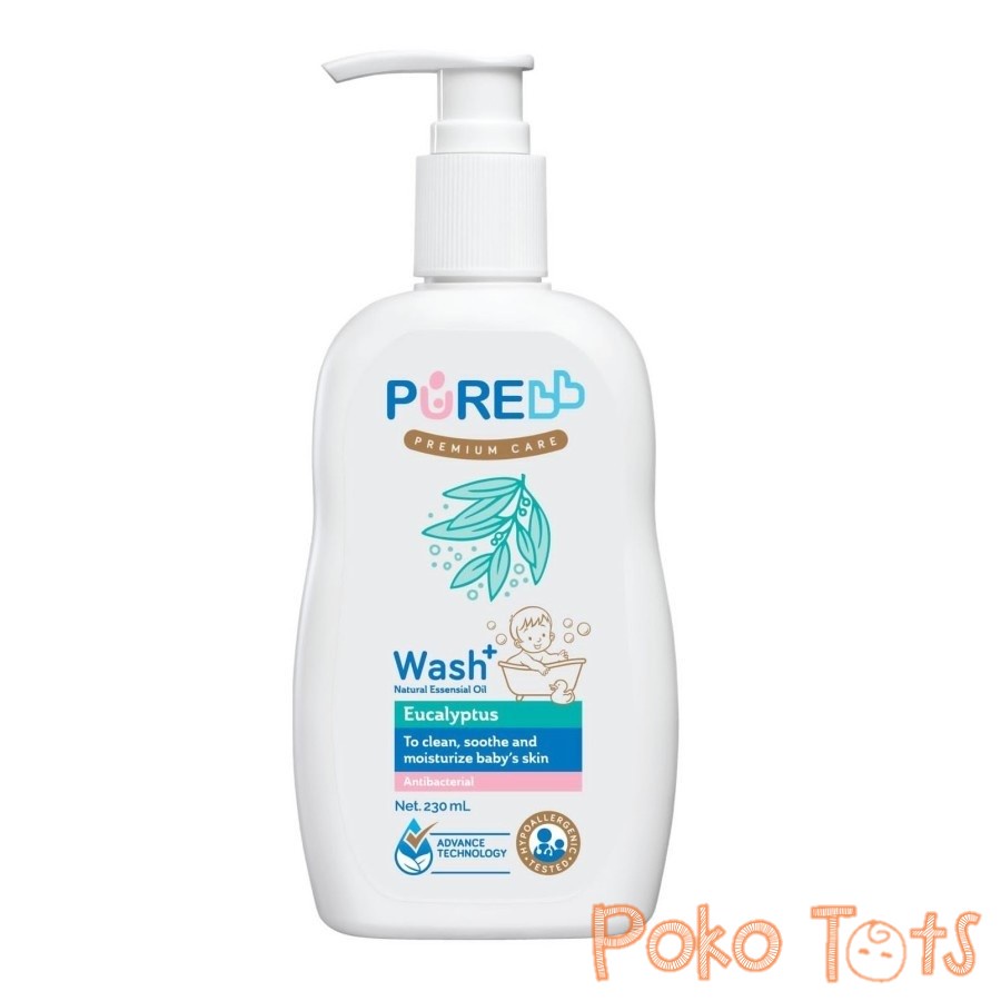 PureBB Wash Eucalyptus 230ml Baby Wash Pure Sabun Bayi WHS