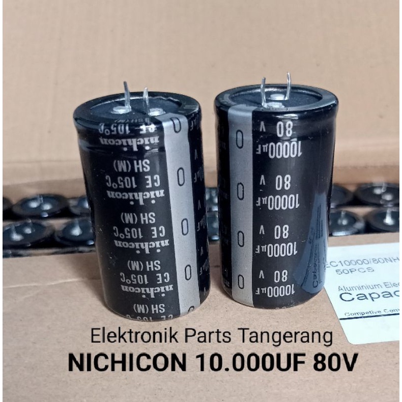 (1Buah) KAPASITOR ELCO 10000UF 80V NICHICON CAPACITOR ELCO 10000 UF 80V ELCO 80VOLT 10000UF