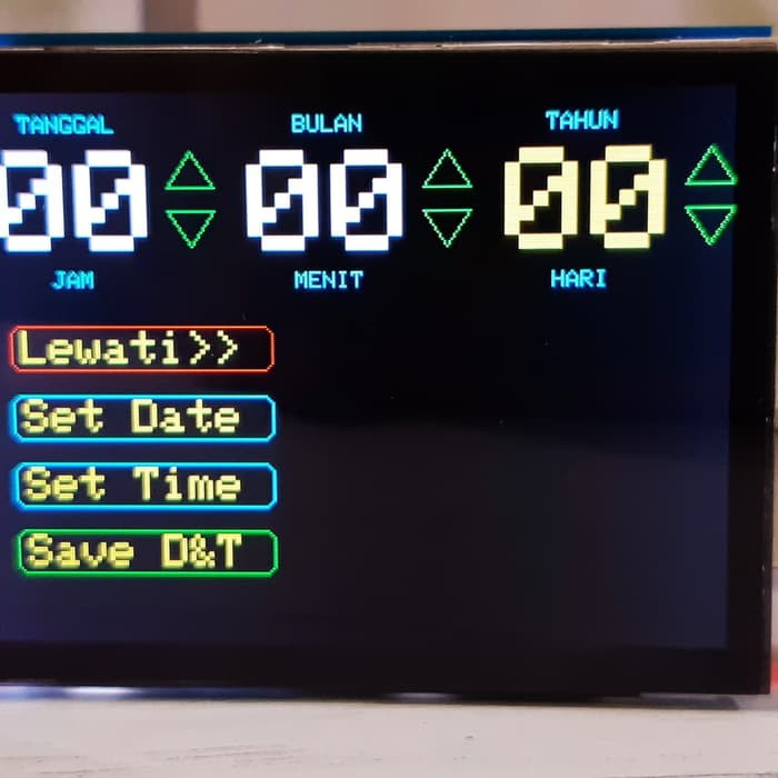 Digital Jadwal Waktu Sholat Abadi Desktop Jws Lcd Touchscreen Arduino