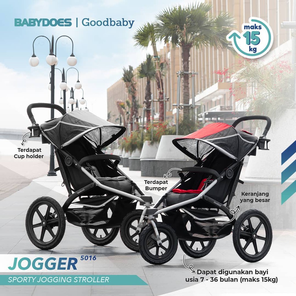 Stroller Kereta Dorong Bayi Babydoes GB Jogger / Baby does Stroller Jogger