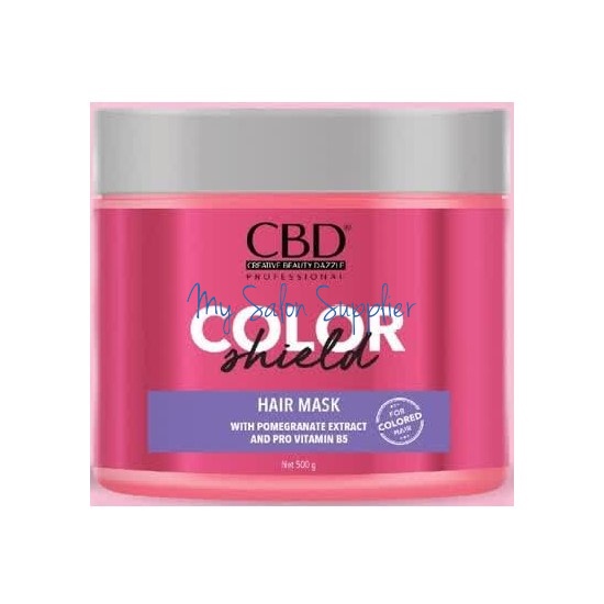 CBD Color Shield Hair Mask with Pomegranate and Vitamin B5 Masker Rambut 500g