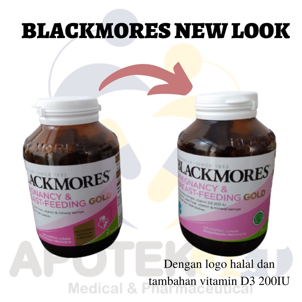 Blackmores Pregnancy Breastfeeding Gold 120's / Vitamin ibu hamil / Supplemen ibu menyusui lengkap