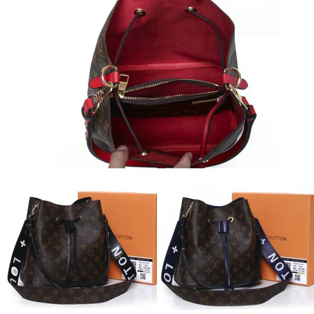 LV neo Noe with bandouliere strap +box 11948 semipremium authentic Ada no seri