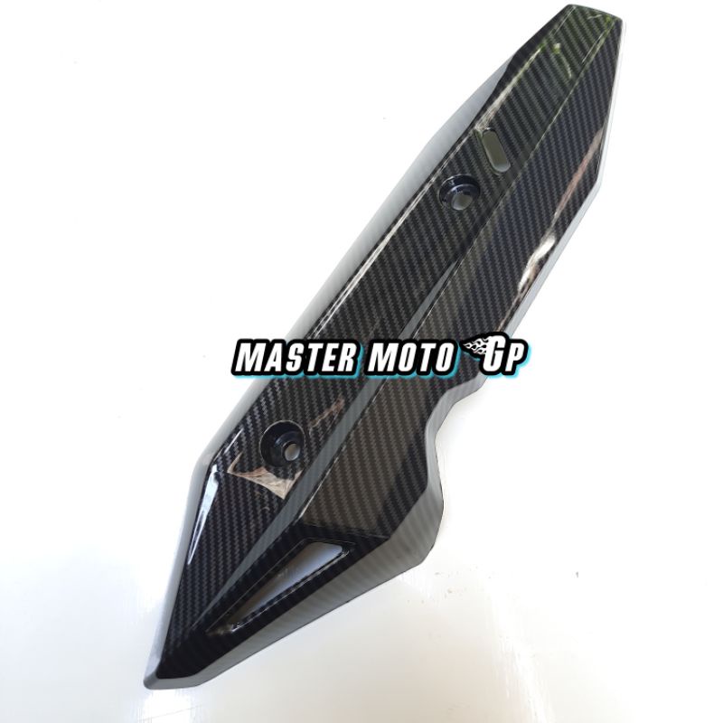 tutup kenalpot Vario125 - Vario 150 new 2019 2020 carbon black Cover kenalpot vario 150 125 carbon Zoro fine