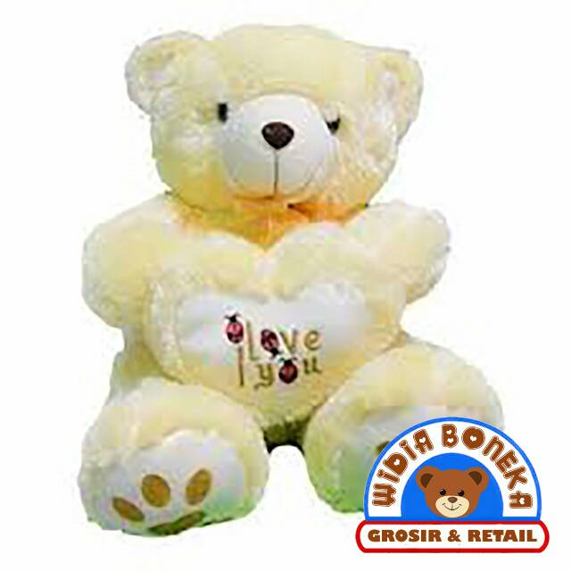 Boneka Teddy Bear Love Telapak Jumbo