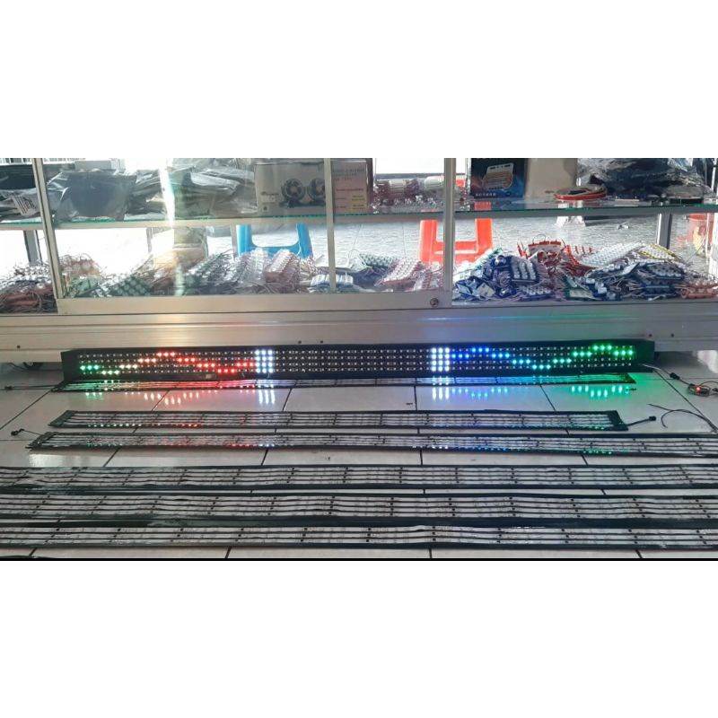 RGB STROBO KACA WAVE HITAM RAPAT/PADAT 12V 24V