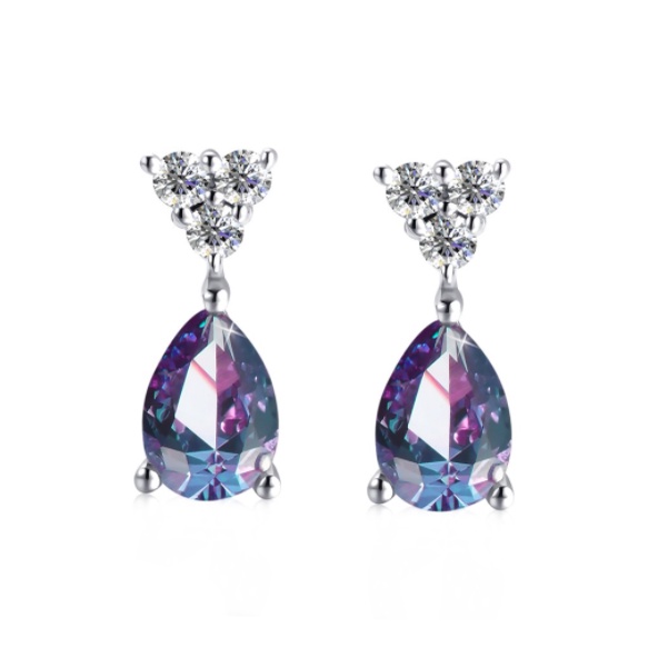 Levana Alexandrite Earrings - Anting 0.75 carat Gemstone by Her Jewellery