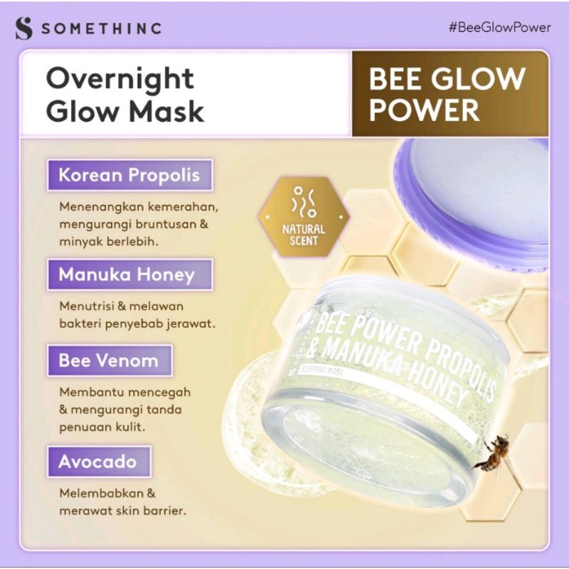 SOMETHINC Bee Power Propolis &amp; Manuka Honey Sleeping Mask