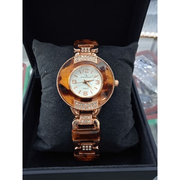 JAM TANGAN MEWAH WANITA CHRISTYAN ARDEN ORIGINAL FREE BOX DAN BATRAI CADANGAN