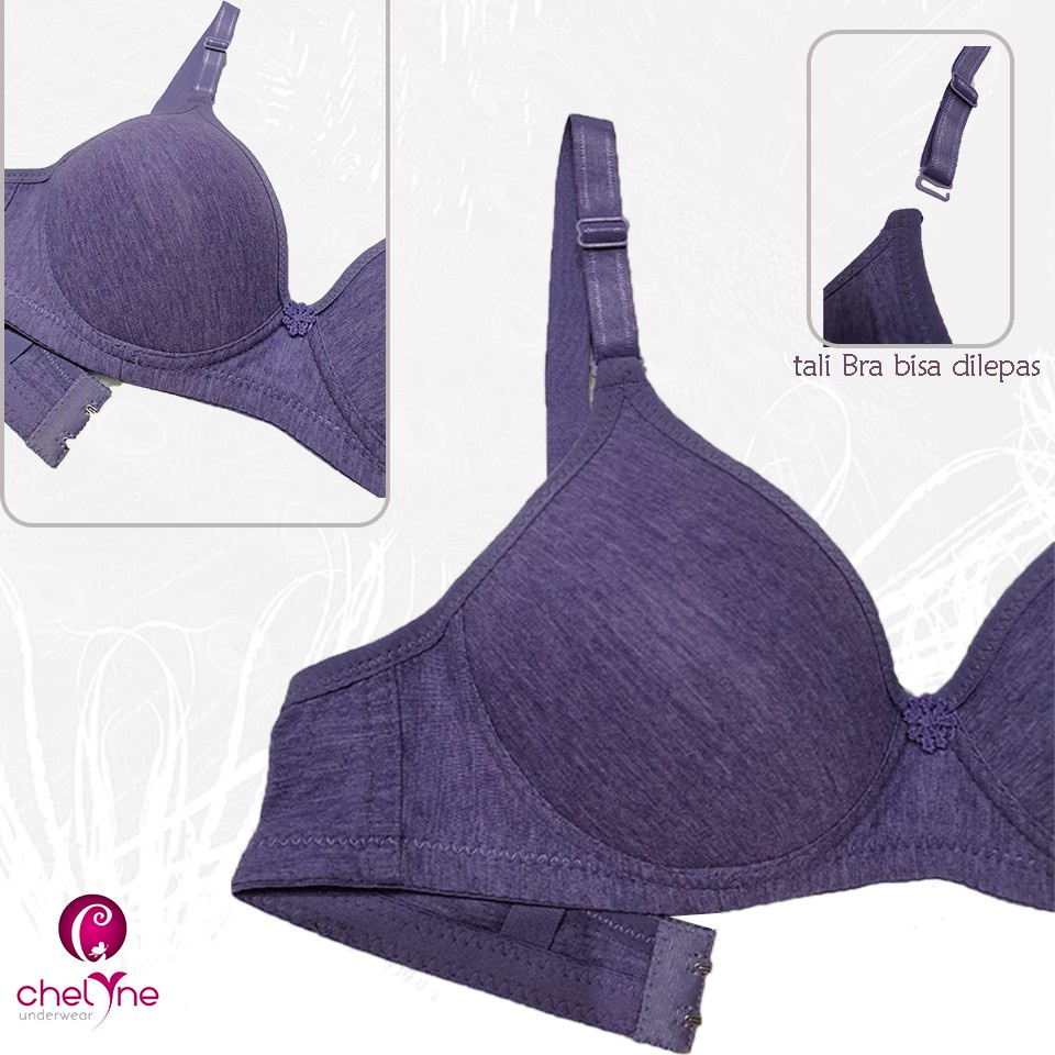 BH Chelyne Harian Tanpa Kawat V2538 Full Cup Daily Bra