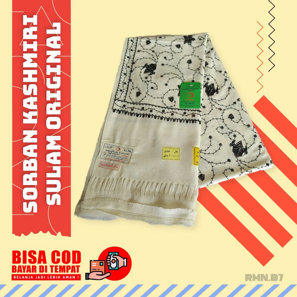 Sorban Kasmir Rida Selendang  Sorban Kashmiri  Syal Scraf Sorban Kasmiri  Best Seller Promo Sorban