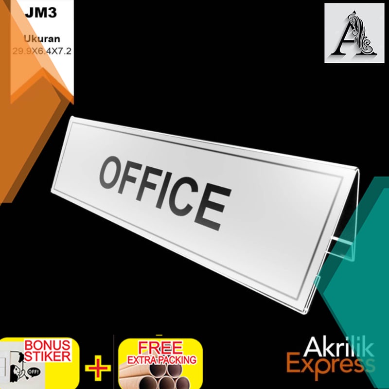 

Terlaris papan nama / sign holder / nametag jm003