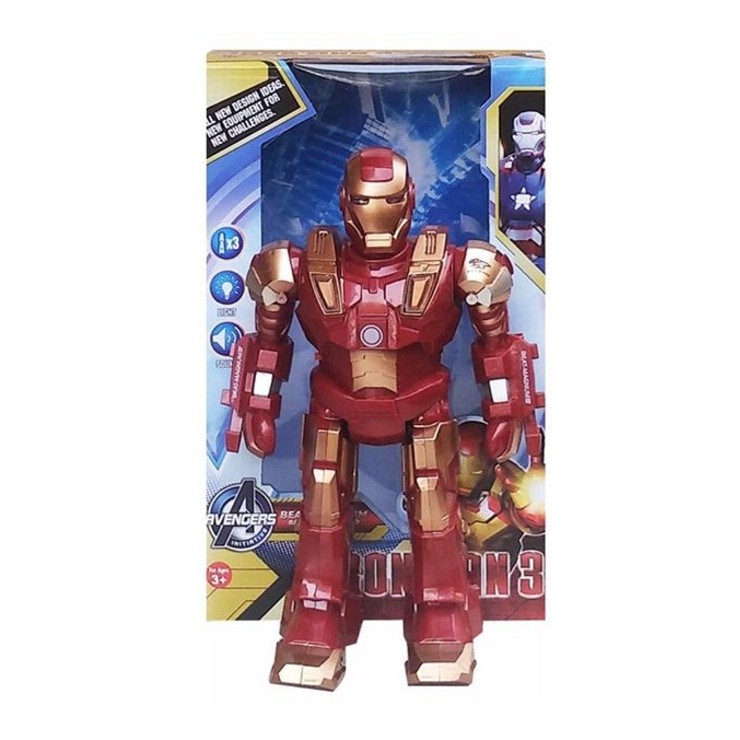 MAINAN ANAK ROBOT IRON MAN MERAH