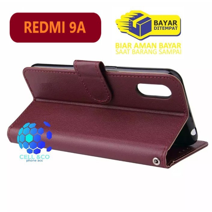 Flip cover XIAOMI REDMI 9A Flip case buka tutup kesing hp casing hp flip case leather wallet