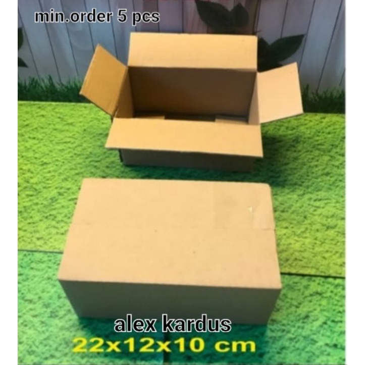

Kardus / box / 22x12x10 cm / Karton packing polos baru ST