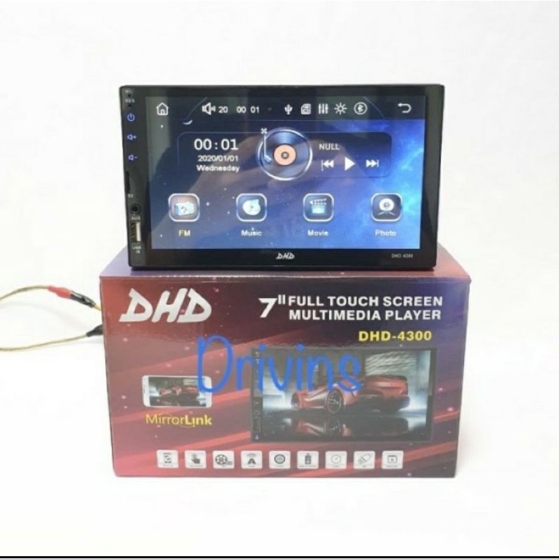 HEAD UNIT DOUBIN DHD-4300 FULLGLASS, BODY PANJANG FOR PAJERO