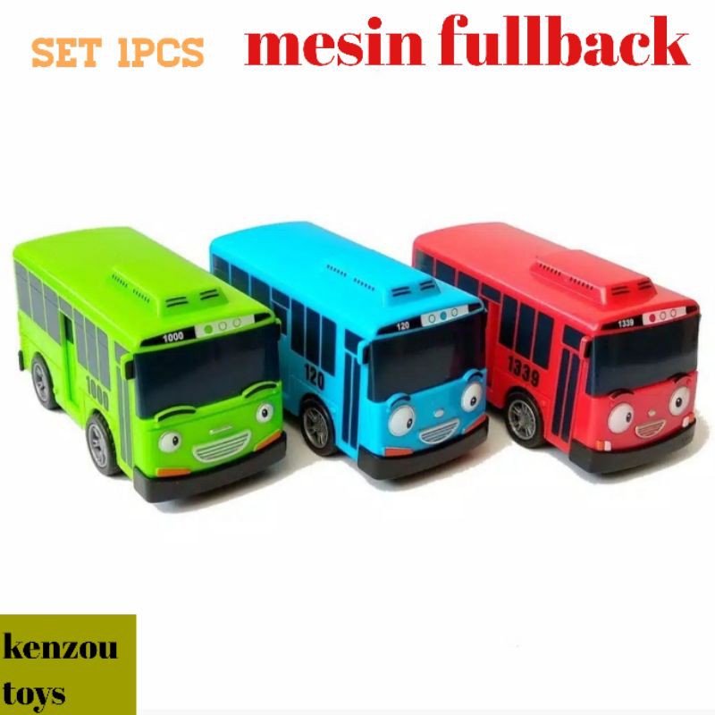 Mainan mobil-mobilan pull back  Little Bus Tayo