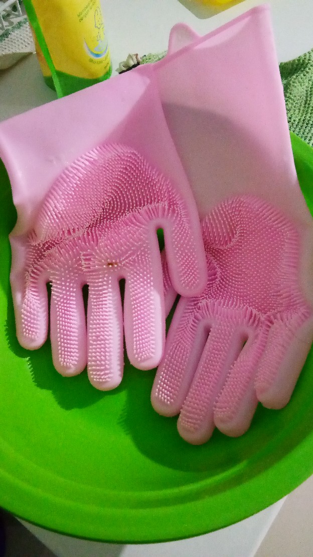 Sarung Tangan Cuci Piring Korea / Glove Silicon Cuci Piring Serbaguna