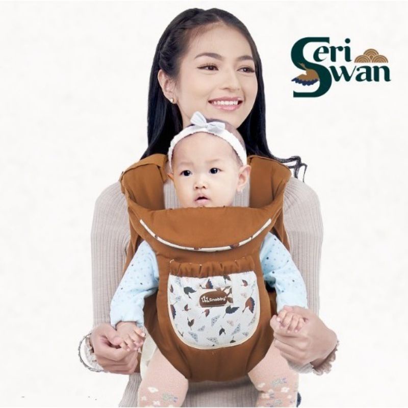 SNOBBY NEW Gendongan Ransel Swan Series Saku Motif TPG 5942