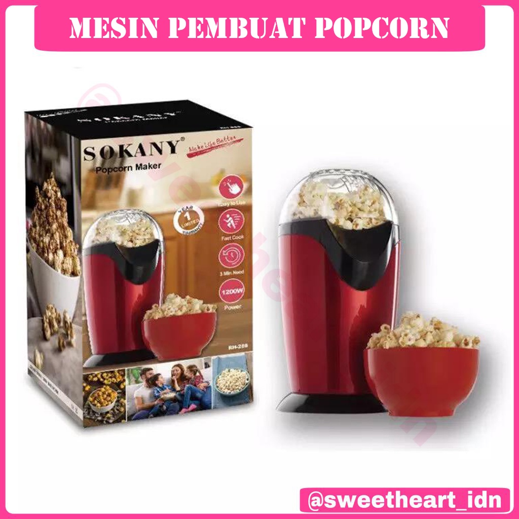 mesin popcorn mini popcorn maker elektrik alat pembuat jagung popcorn