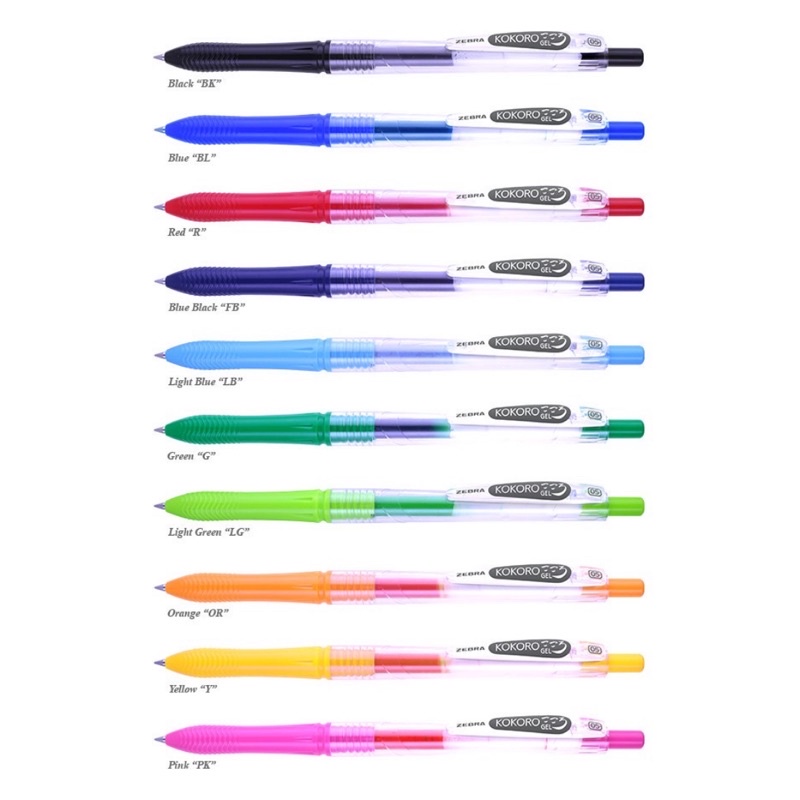 

PULPEN / BOLPEN GEL KOKORO / ZEBRA WARNA WARNI