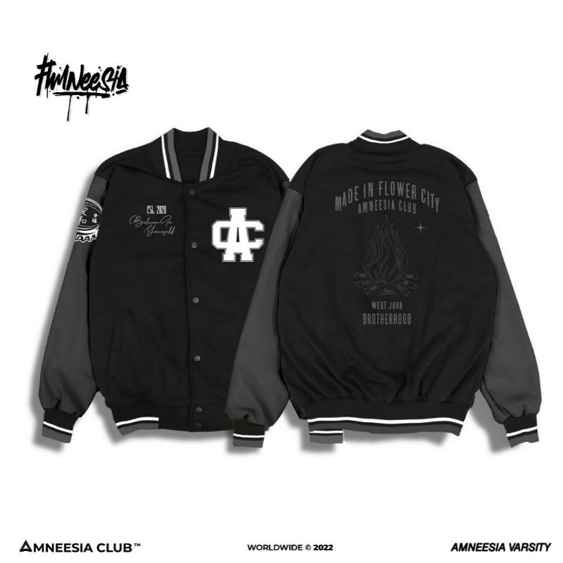 NEW | AMNEESIA ORIGINAL VARSITY High Quality Premium Distro Bandung Pria &amp; Wanita