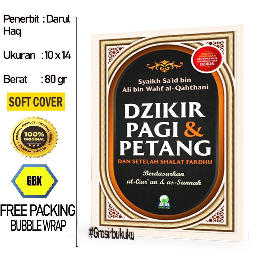 Buku Saku Dzikir Pagi &amp; Petang Berdasarkan Quran dan Sunnah - Darul Haq