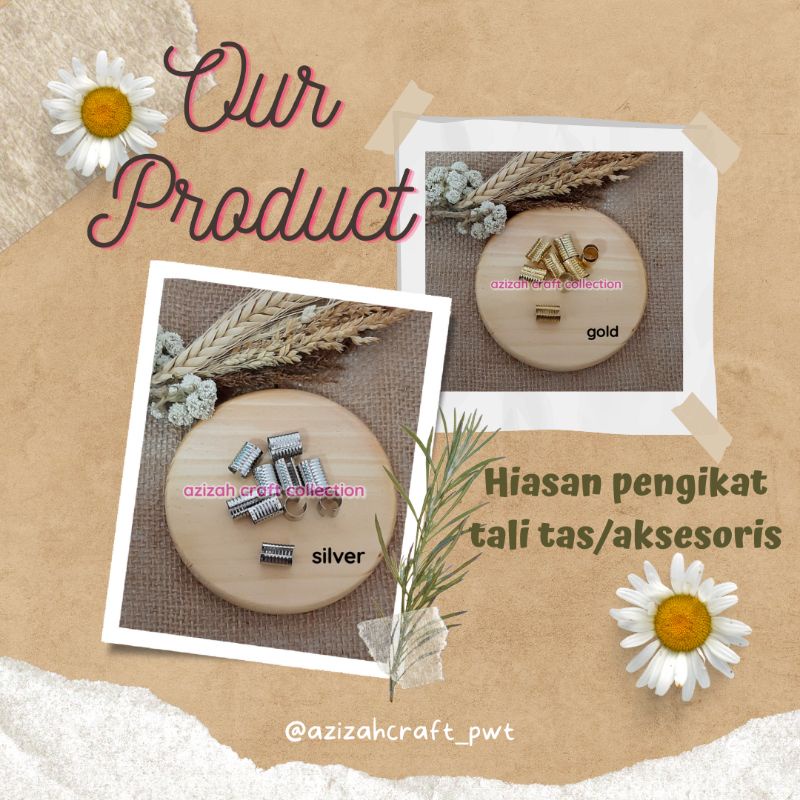 Hiasan pengikat/penjepit Tali Tas/Aksesoris