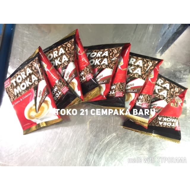 

Tora Moka Susu Cokelat 1 Renceng isi 10 Sachet | Torabika Kopi Coklat