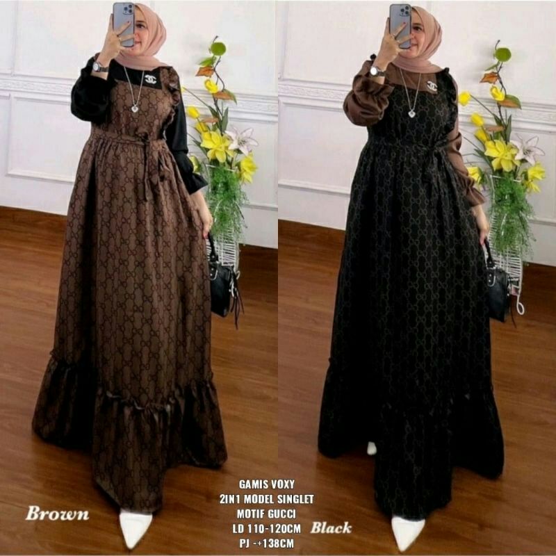 DASTER ARAB RENDAI GAMIS MIDI RESLETING DEPAN