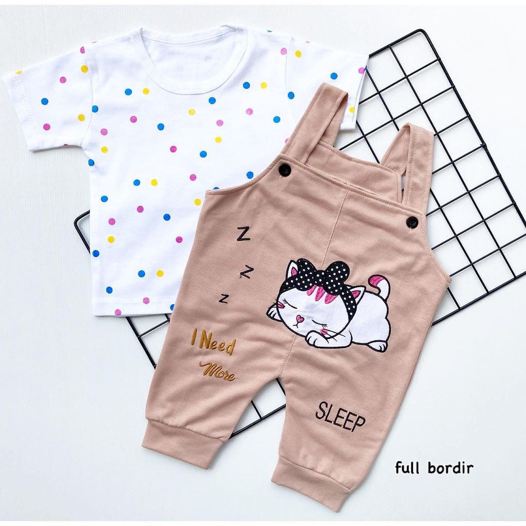 SLEEPING CAT / KITTENBELL / SINGING FLAMINGO Baju Setelan Jumper Pergi Lucu Fashion Anak Bayi Perempuan Cewe terlaris murah Lucu