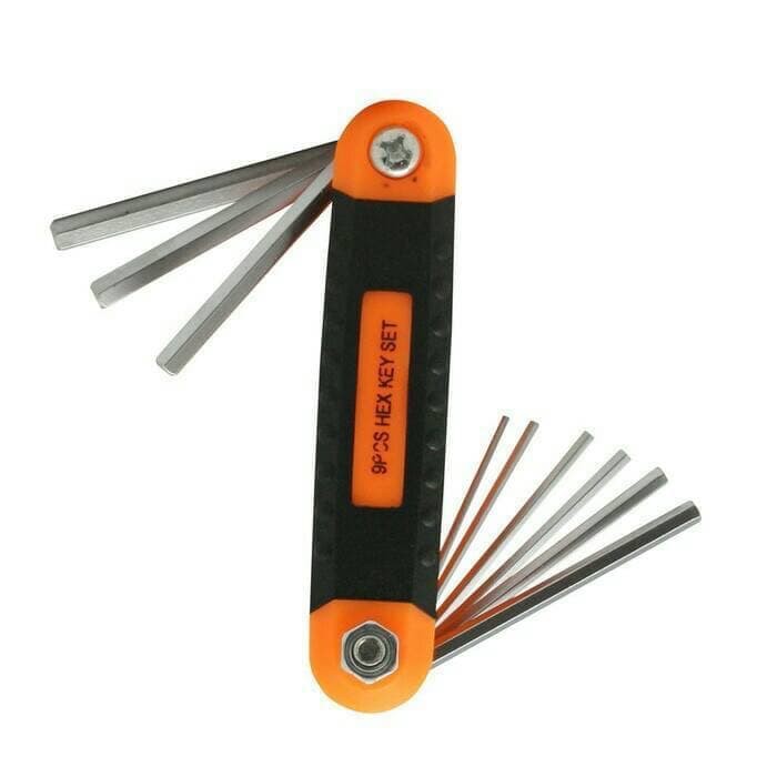 Kenmaster Kunci L Hexagonal Lipat 9pcs - Folded Hexagon Key Set 9 pcs