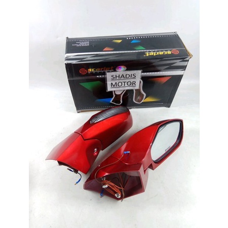 Spion Motor Merk Scarlet Motor N Max Lama NMax Lama Warna Merah Spion Motor Variasi NMax N Max