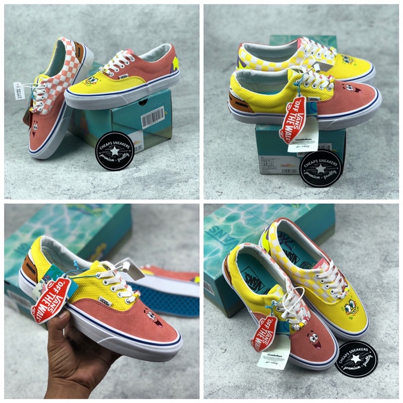 Vans Era x Spongebob Best Buds Best Friends Pink Yellow