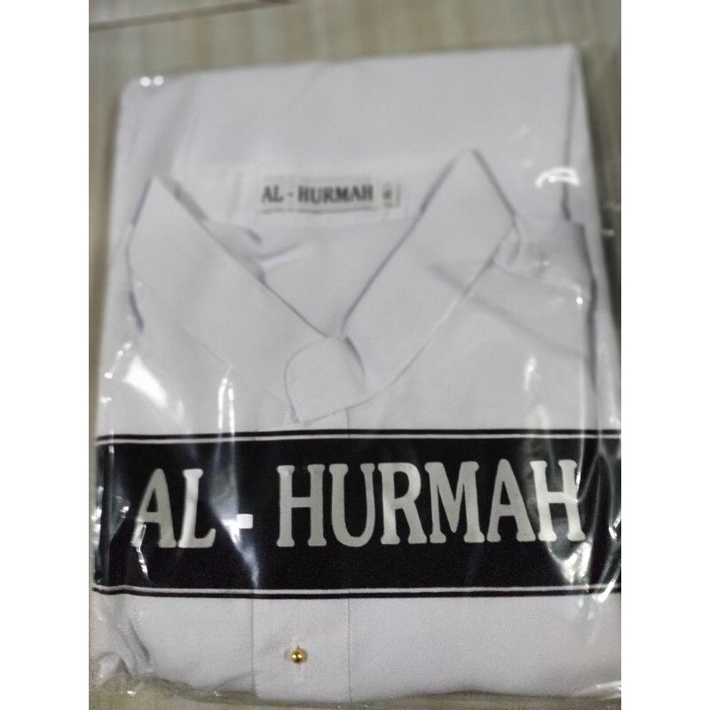 baju takwa Al hurmah putih polos