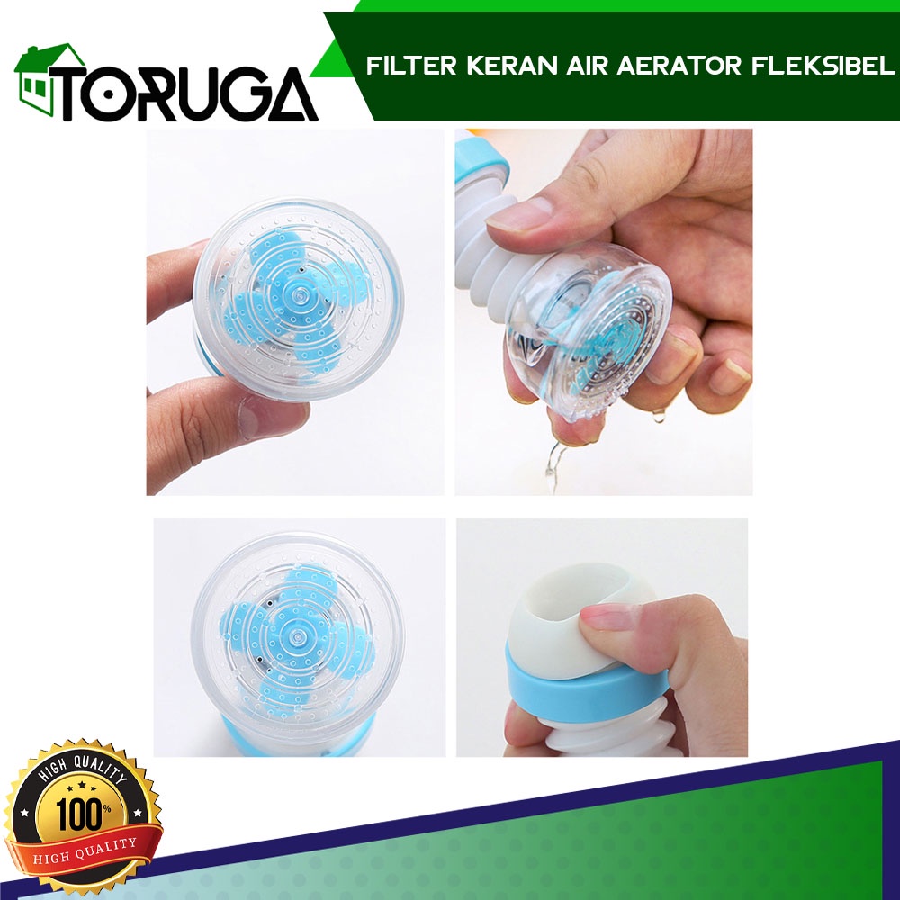 Keran Aerator Saringan Air Filter Sambungan Pipa Air Wastafel Mini Menyebar Efektif Praktis