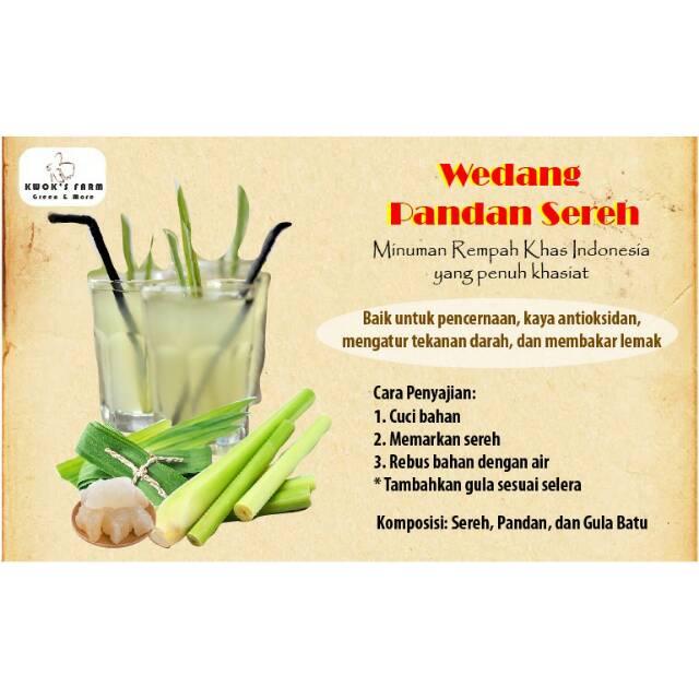 

Wedang pandan sereh