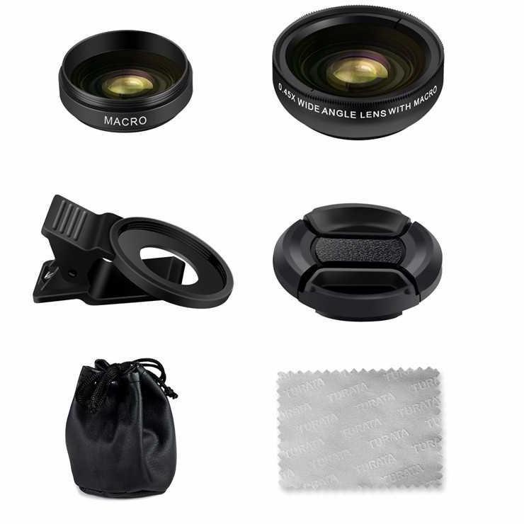 UT Lensa HP Fotografi Super Lebar Wide Angle Lens 0.45x + Macro 12.5x Untuk Smartphone Titangadget ➛ ✾ღ-3